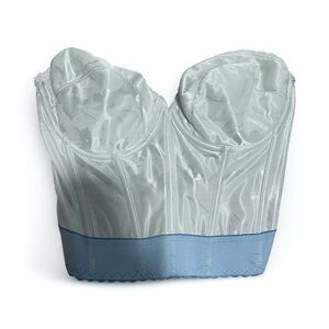 Vintage Wynette Bustier 36D Pale Blue